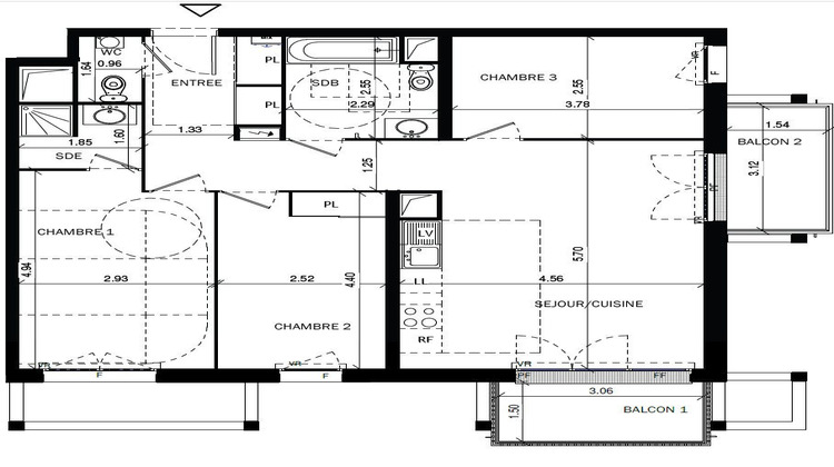 Ma-Cabane - Vente Appartement Bordeaux, 79 m²