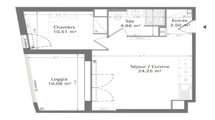 Ma-Cabane - Vente Appartement Bordeaux, 43 m²