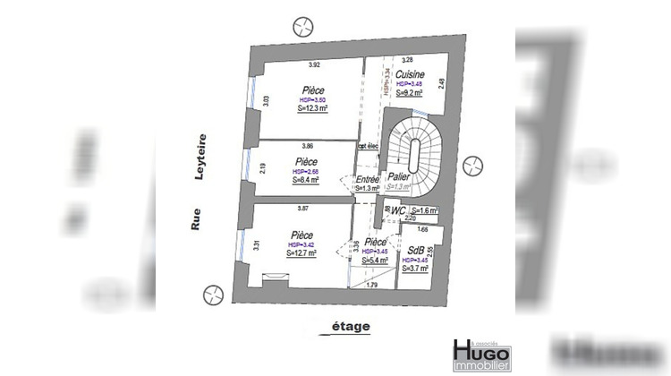 Ma-Cabane - Vente Appartement BORDEAUX, 55 m²