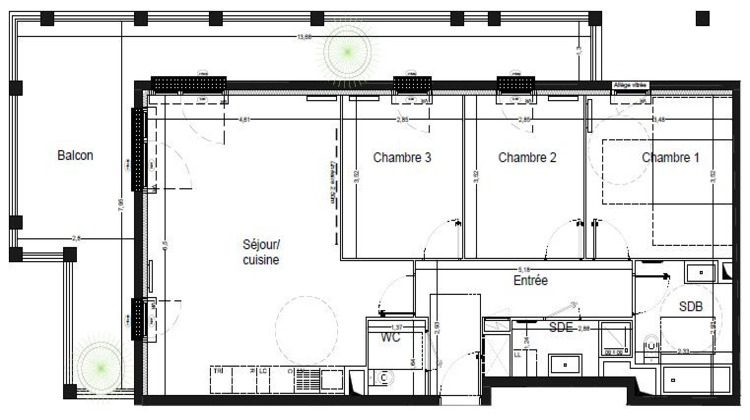 Ma-Cabane - Vente Appartement Bordeaux, 86 m²