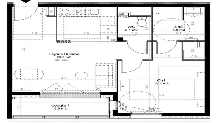 Ma-Cabane - Vente Appartement Bordeaux, 48 m²