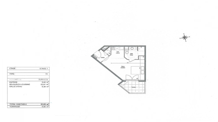 Ma-Cabane - Vente Appartement Bouc-Bel-Air, 31 m²