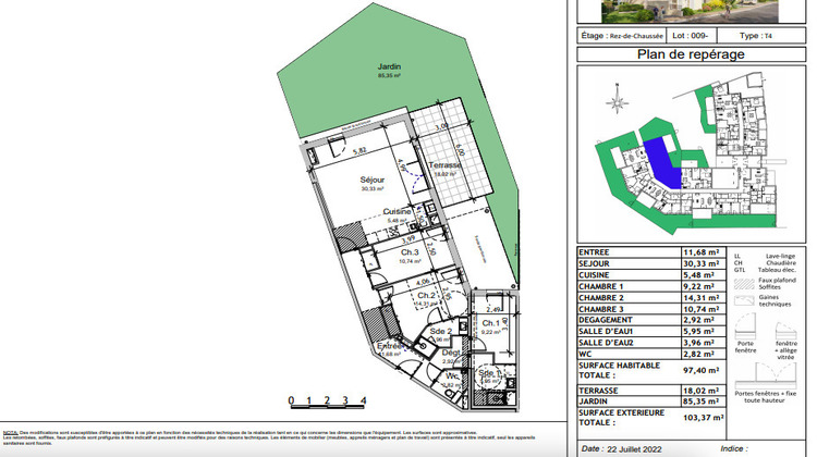 Ma-Cabane - Vente Appartement Bouchemaine, 97 m²