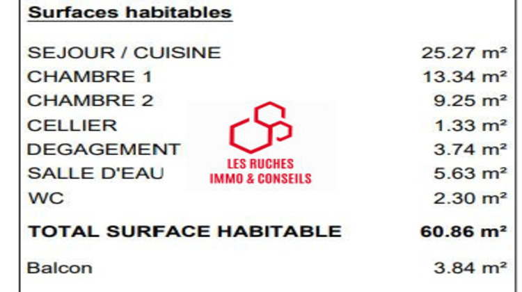 Ma-Cabane - Vente Appartement Bouffémont, 61 m²