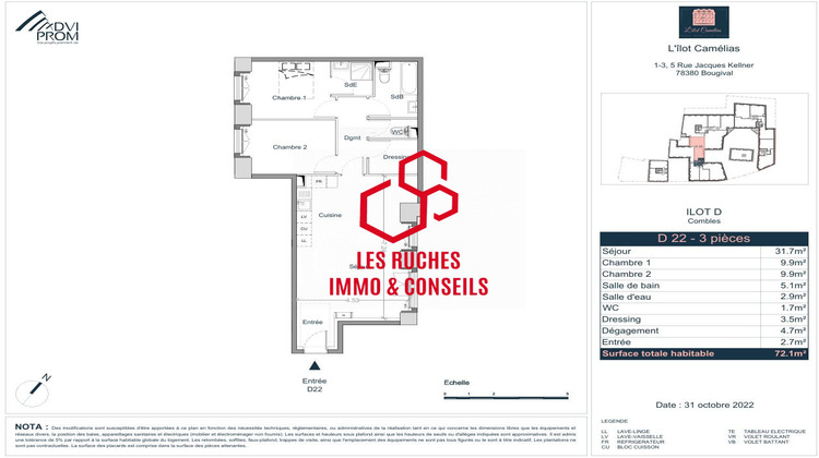 Ma-Cabane - Vente Appartement Bougival, 72 m²