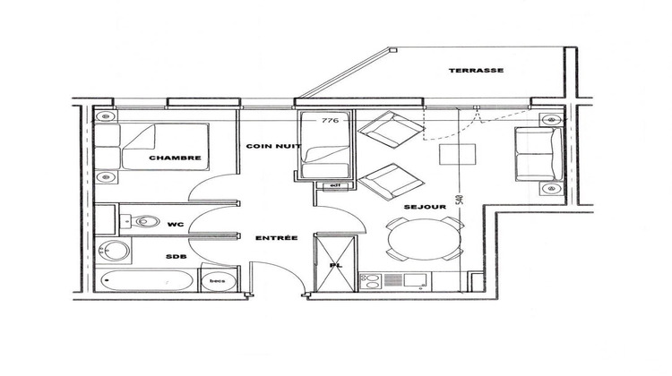 Ma-Cabane - Vente Appartement Boulleville, 37 m²