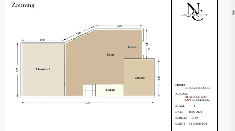 Ma-Cabane - Vente Appartement BOULOGNE-BILLANCOURT, 46 m²