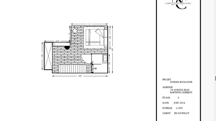 Ma-Cabane - Vente Appartement BOULOGNE-BILLANCOURT, 46 m²