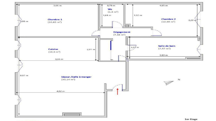Ma-Cabane - Vente Appartement BOULOGNE-BILLANCOURT, 80 m²