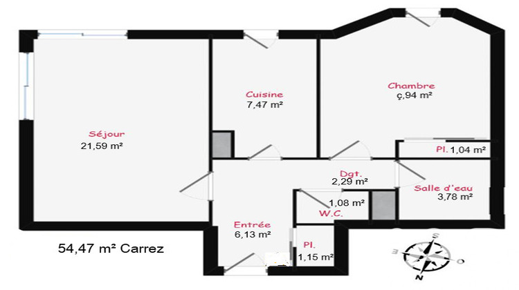 Ma-Cabane - Vente Appartement Boulogne-Billancourt, 54 m²