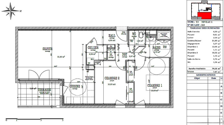 Ma-Cabane - Vente Appartement BOURG ARGENTAL, 74 m²
