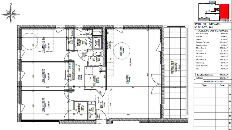 Ma-Cabane - Vente Appartement BOURG ARGENTAL, 74 m²