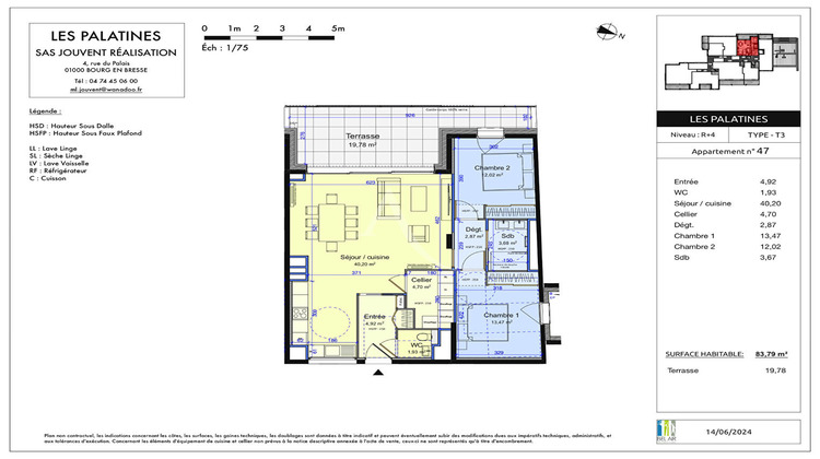 Ma-Cabane - Vente Appartement BOURG-EN-BRESSE, 83 m²