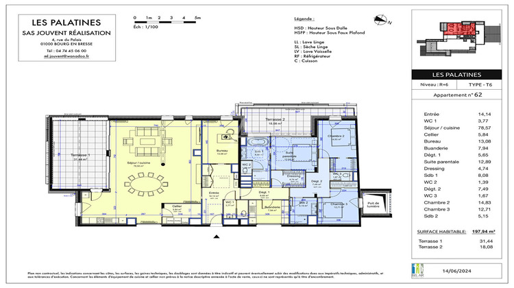 Ma-Cabane - Vente Appartement BOURG-EN-BRESSE, 197 m²