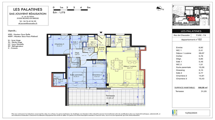 Ma-Cabane - Vente Appartement BOURG-EN-BRESSE, 108 m²