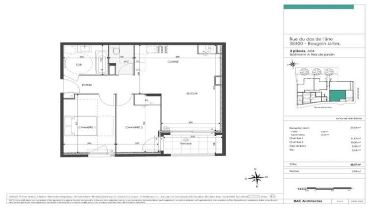 Ma-Cabane - Vente Appartement Bourgoin-Jallieu, 60 m²