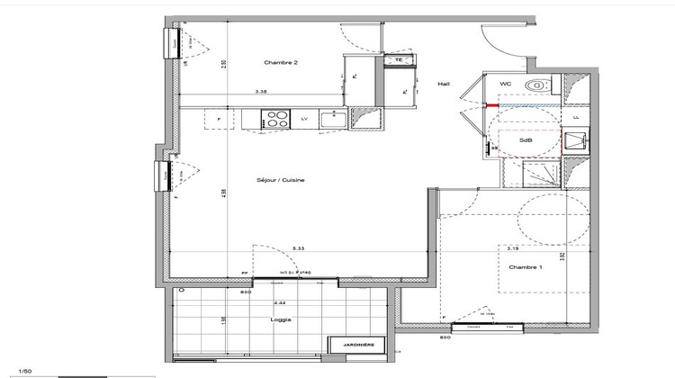 Ma-Cabane - Vente Appartement BOURGOIN-JALLIEU, 64 m²