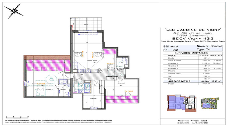 Ma-Cabane - Vente Appartement BRENTHONNE, 100 m²