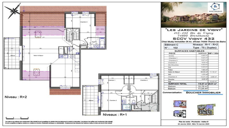 Ma-Cabane - Vente Appartement BRENTHONNE, 117 m²