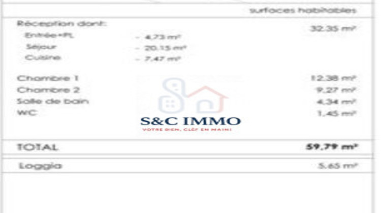 Ma-Cabane - Vente Appartement Brétigny-sur-Orge (), 59 m²