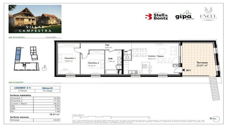 Ma-Cabane - Vente Appartement Breuschwickersheim, 78 m²