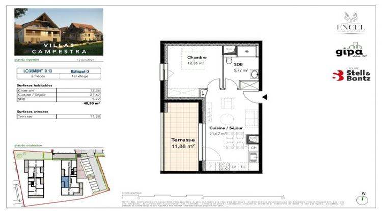 Ma-Cabane - Vente Appartement Breuschwickersheim, 40 m²