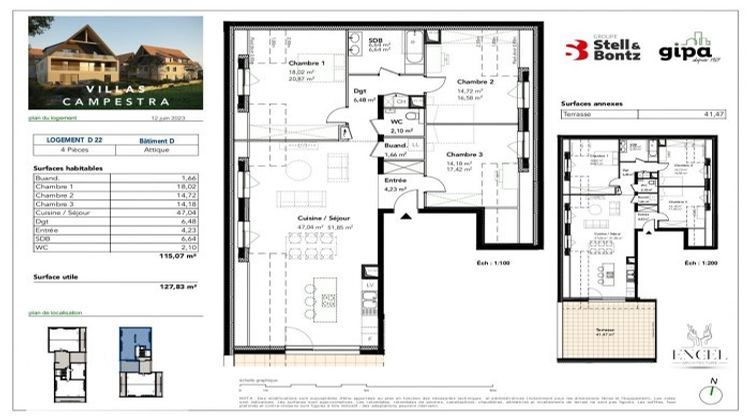 Ma-Cabane - Vente Appartement Breuschwickersheim, 115 m²