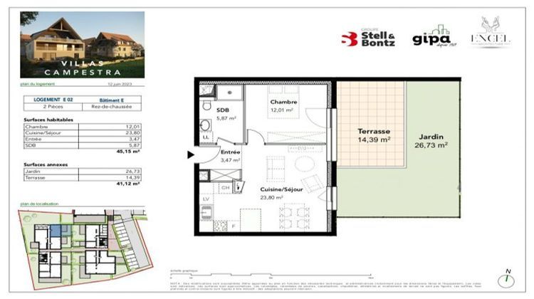 Ma-Cabane - Vente Appartement Breuschwickersheim, 45 m²