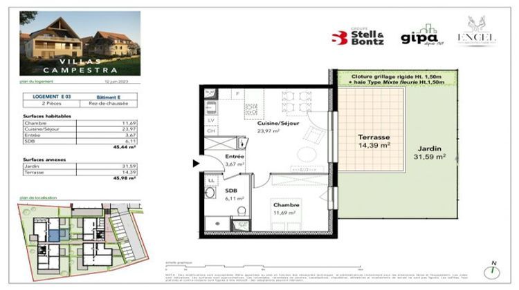 Ma-Cabane - Vente Appartement Breuschwickersheim, 45 m²