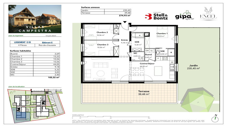 Ma-Cabane - Vente Appartement Breuschwickersheim, 103 m²