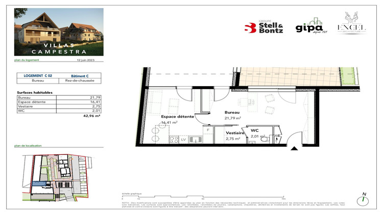 Ma-Cabane - Vente Appartement Breuschwickersheim, 42 m²