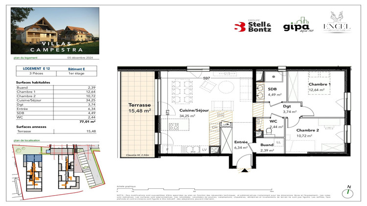 Ma-Cabane - Vente Appartement Breuschwickersheim, 77 m²