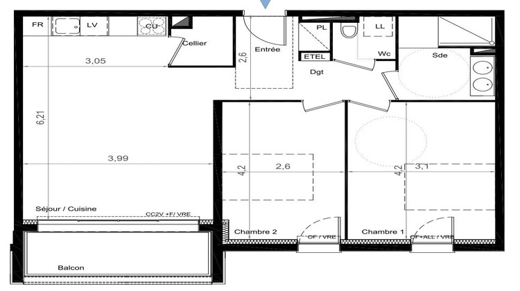 Ma-Cabane - Vente Appartement Bruges, 63 m²