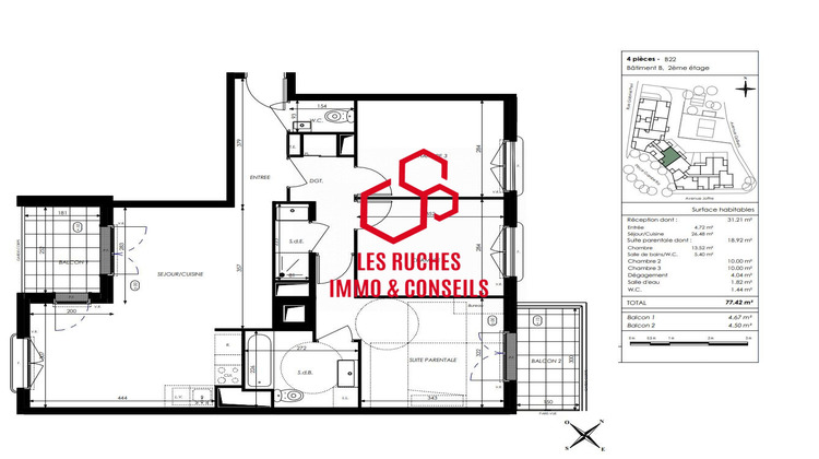 Ma-Cabane - Vente Appartement Brunoy, 77 m²
