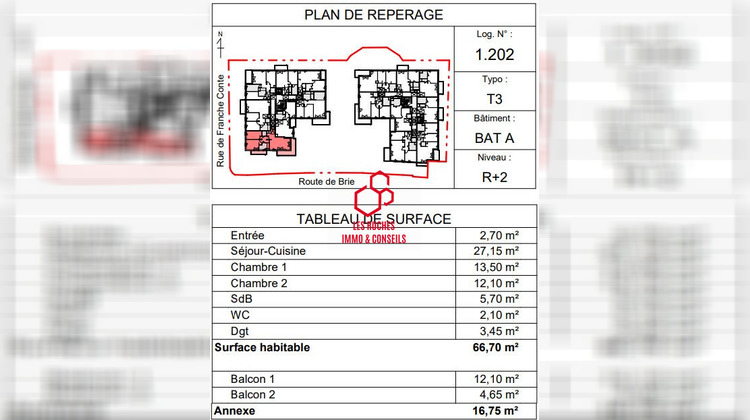 Ma-Cabane - Vente Appartement Brunoy, 66 m²