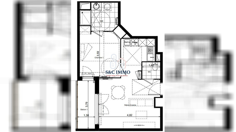 Ma-Cabane - Vente Appartement Brunoy, 45 m²