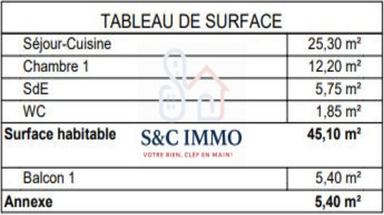 Ma-Cabane - Vente Appartement Brunoy, 45 m²