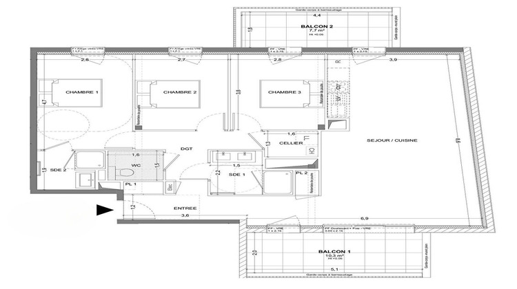 Ma-Cabane - Vente Appartement BRUZ, 97 m²