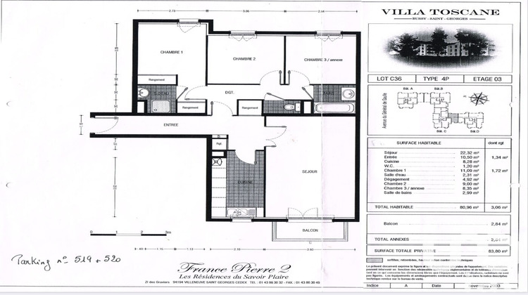 Ma-Cabane - Vente Appartement Bussy-Saint-Georges, 80 m²