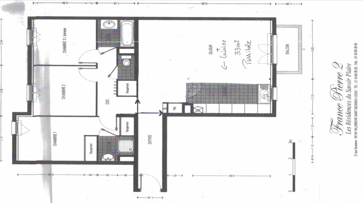 Ma-Cabane - Vente Appartement Bussy-Saint-Georges, 80 m²