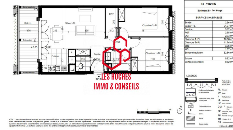 Ma-Cabane - Vente Appartement Bussy-Saint-Georges, 62 m²