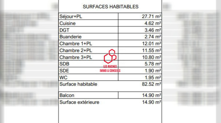 Ma-Cabane - Vente Appartement Bussy-Saint-Georges, 82 m²