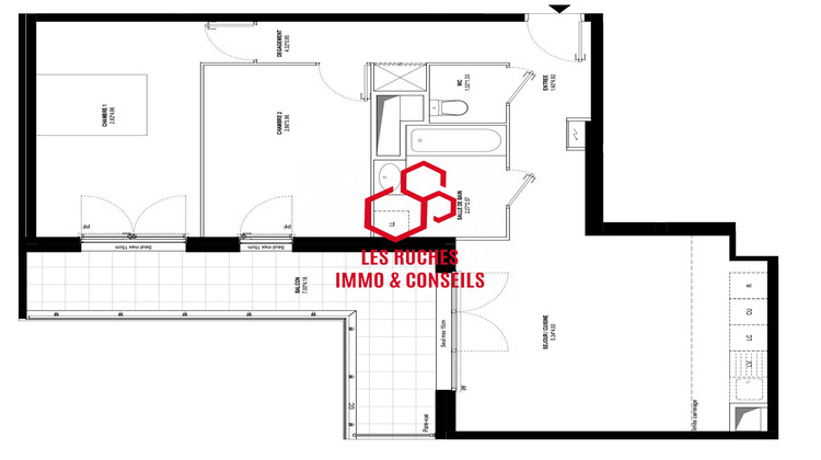 Ma-Cabane - Vente Appartement Bussy-Saint-Georges, 67 m²