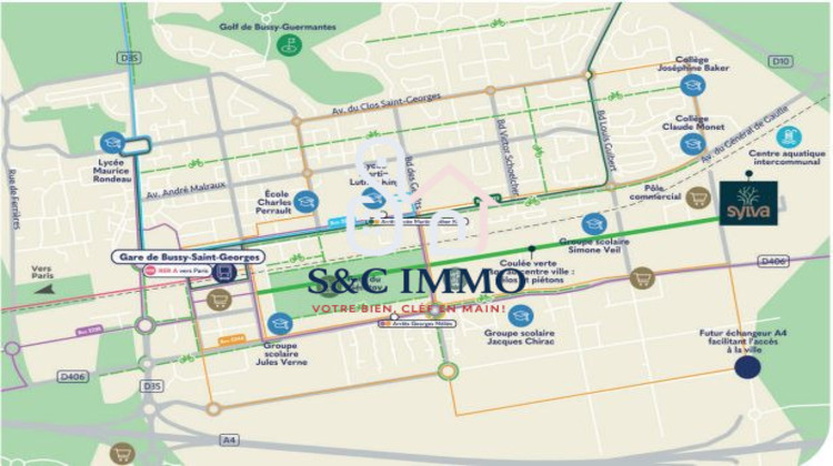 Ma-Cabane - Vente Appartement Bussy-Saint-Georges, 92 m²