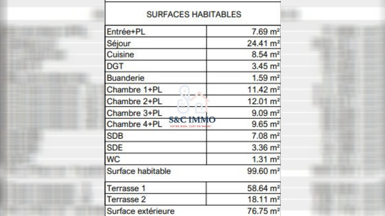 Ma-Cabane - Vente Appartement Bussy-Saint-Georges, 99 m²