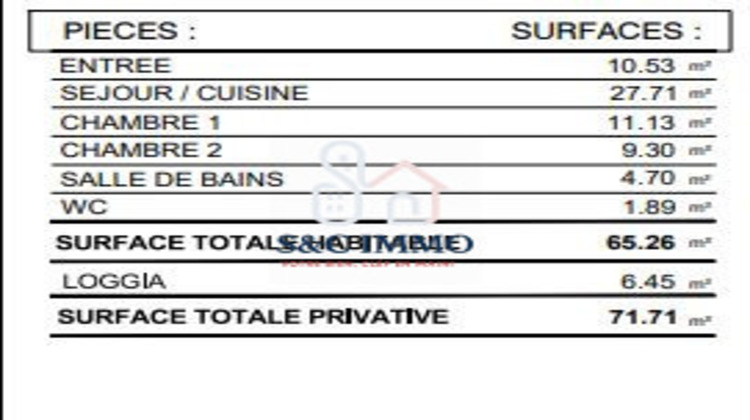 Ma-Cabane - Vente Appartement Bussy-Saint-Georges, 65 m²