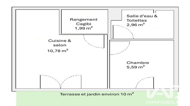 Ma-Cabane - Vente Appartement Cabourg, 21 m²