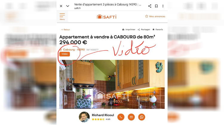 Ma-Cabane - Vente Appartement Cabourg, 80 m²