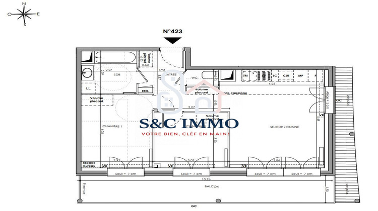 Ma-Cabane - Vente Appartement Cachan, 56 m²