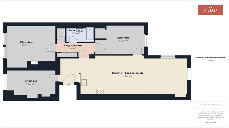 Ma-Cabane - Vente Appartement Caen, 102 m²